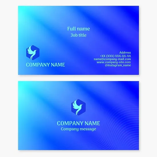 Business card template. A bird taking flight. A symbol of hope, love, renewal, happiness, good luck, and a messenger of good news.