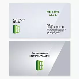 Window Installation Business Card Template