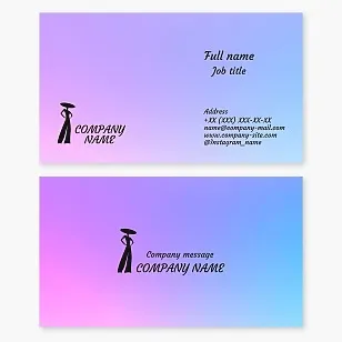 Business card template. Fashion salon. Modeling agency. Fashion studio.