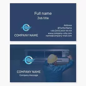 HVAC Business Card Template