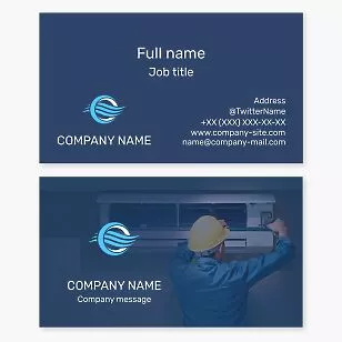 HVAC Business Card Template