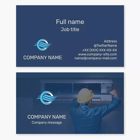 HVAC Business Card Template