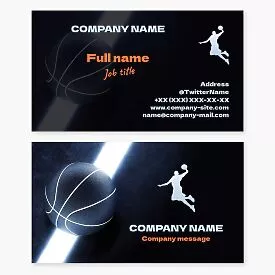 Basket Ball Business Card Template