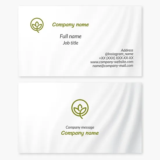 Green Leaf Plant | Home & Office Plants | Business Card Template