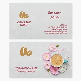 Coffee business card template