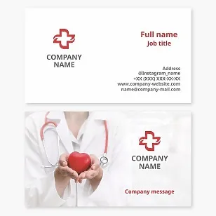 Medicine business card template