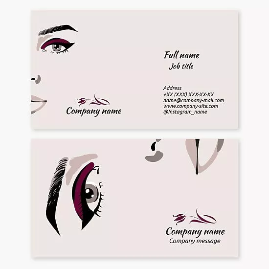 Beauty Business Card Template