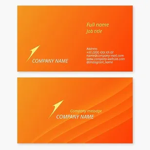 Business card template. Abstract. Flying cursor.