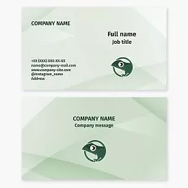 Business card template. Newt, frog. Symbol of birth and rebirth, abundance, wealth, and healing.