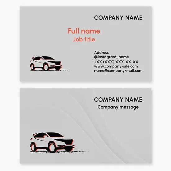 Car Logo Automotive Business Card Template