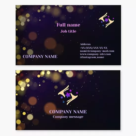 Magician Business Card Template