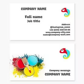 Paint Business Card Template