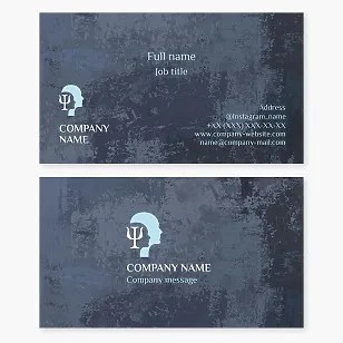 Psychology Business Card Template