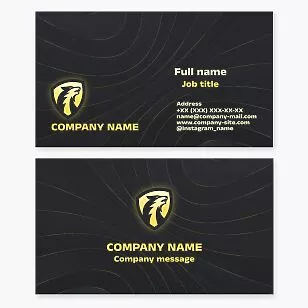 Wolf Shield Logo Business Card Template