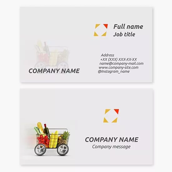 Grocery Store | Food Delivery | Business Card Template