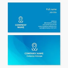 Fish Hook Location | Fishing Supplies | Fishing Business Card Template