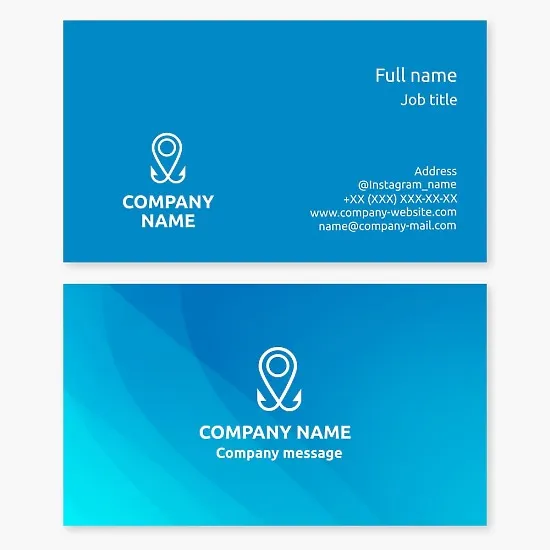 Fish Hook Location | Fishing Supplies | Fishing Business Card Template
