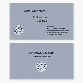 Business card template. Dog breeder.