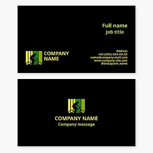 Business card template. Bicycle shop. Cycling team.