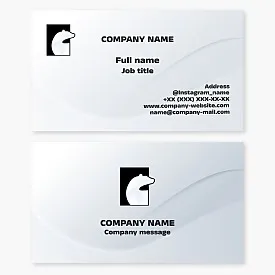 Polar Bear Business Card Template