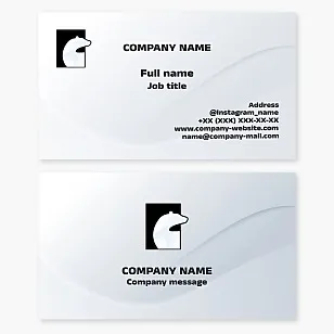 Polar Bear Business Card Template