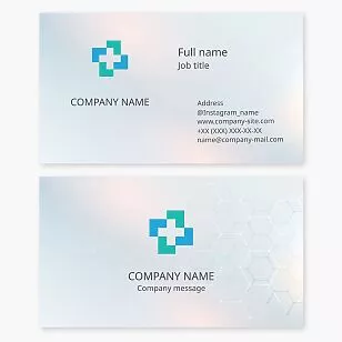 Medical Cross Logo Business Card Template