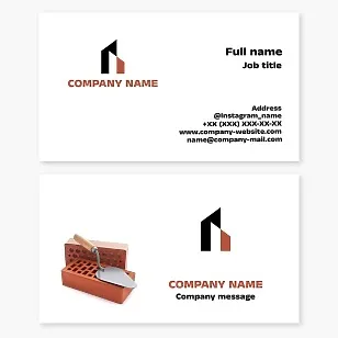 Stone Masonry | Construction Firm | Mason Business Card Template