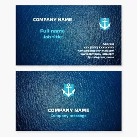 Anchor Logo Business Card Template