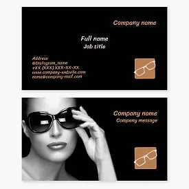 Eyewear Business Card Template