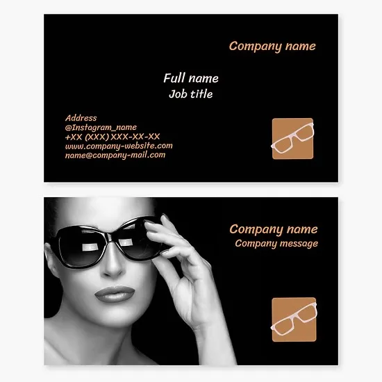 Eyewear Business Card Template