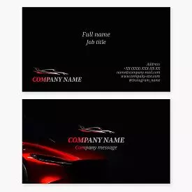 Automotive Business Card Template