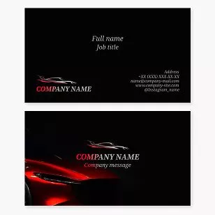 Automotive Business Card Template