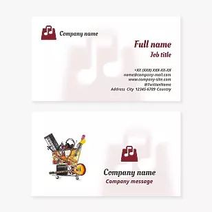 Musical Instrument Business Card