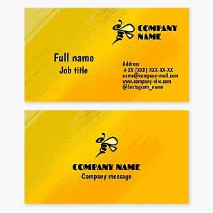 Honeybee Beekeeper Business Card Template