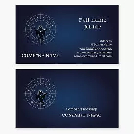 Astrology Business Card Template