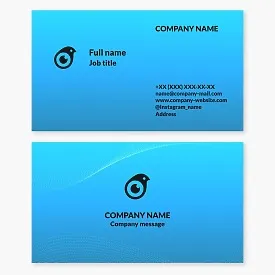 Business card template. Video surveillance systems.