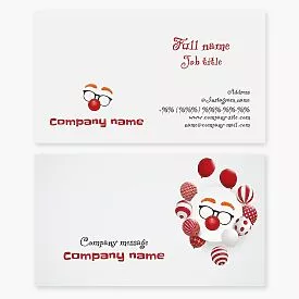 Clown Entertainer Business Card Template