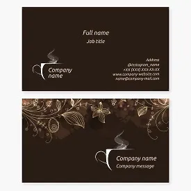 Cafe Business Card Template