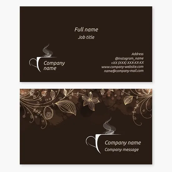 Cafe Business Card Template