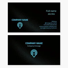 Professional business card template. Sale and repair of door locks and keys. Emergency opening of locks.