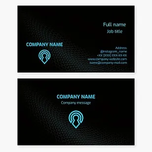 Professional business card template. Sale and repair of door locks and keys. Emergency opening of locks.