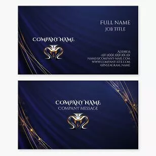 Luxurious Cobra Logo Business Card Template