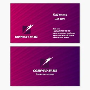 Business card template. A super hero rushes to the rescue. Abstraction. General repairman.
