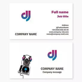 DJ Business Card Template