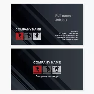 Skateboard Shop Instructor Business Card Template