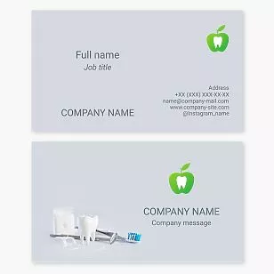 Dental Care Business Card Template