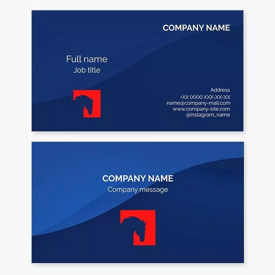 Horse Logo Business Card Template