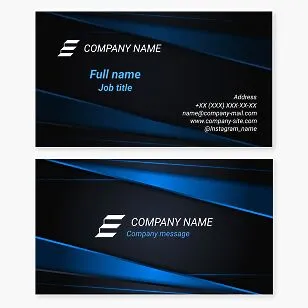 Premium business card. Abstract. Marketing company. Stair and step manufacturing.