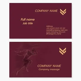 Business card template. Abstract. Sports team brand. Letter V.