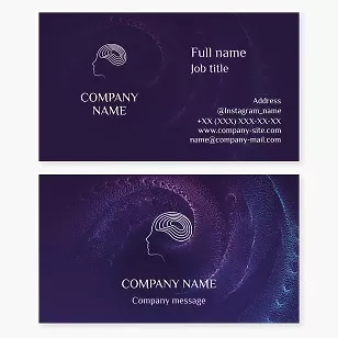 Brain business card template